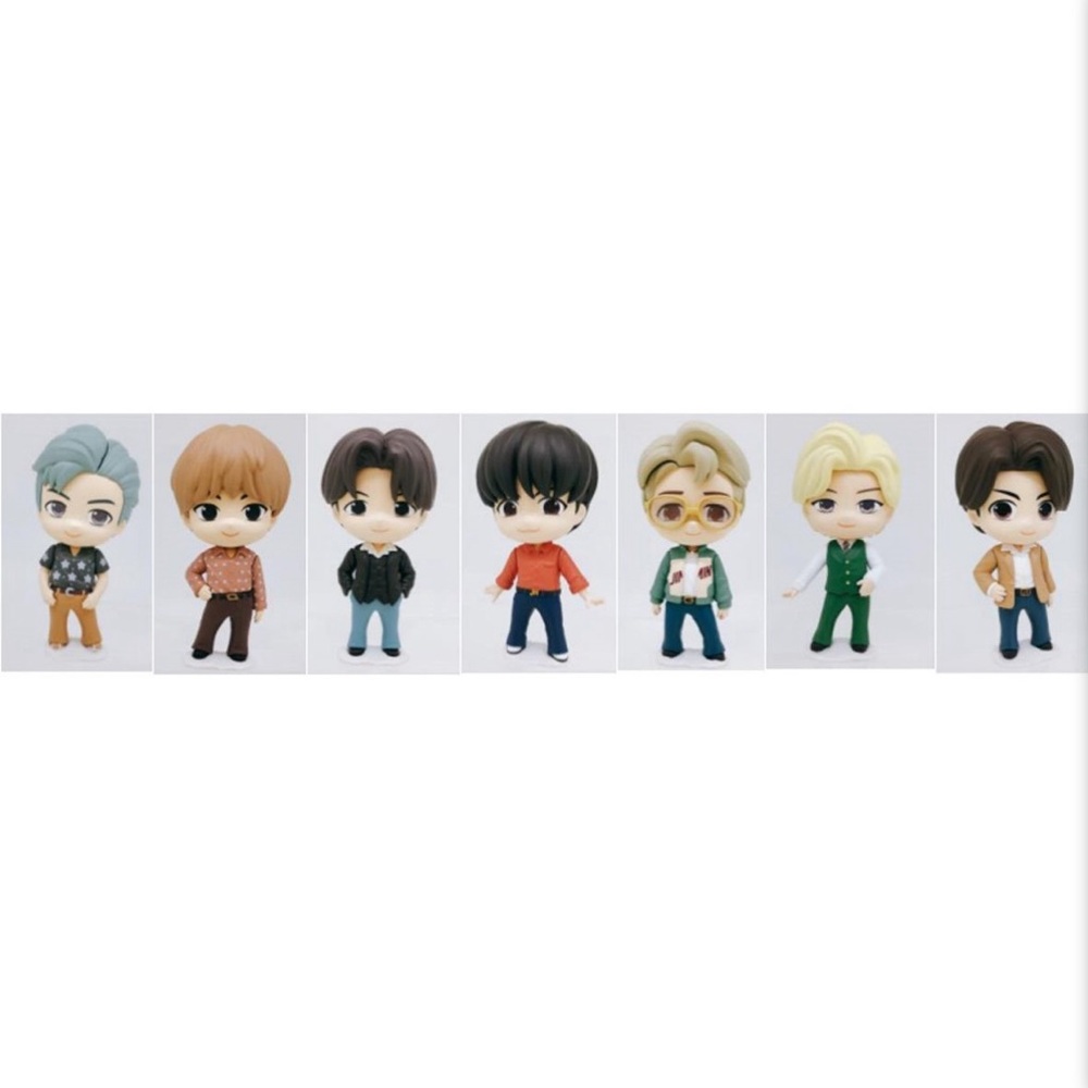 BTS Tiny Tan 3” Chibi Masters Lot (7) Figurines Japan Anime Figure Set Sealed - Picture 4 of 6